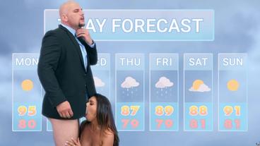 Ведущие прогноза погоды трахнулись на рабочем столе